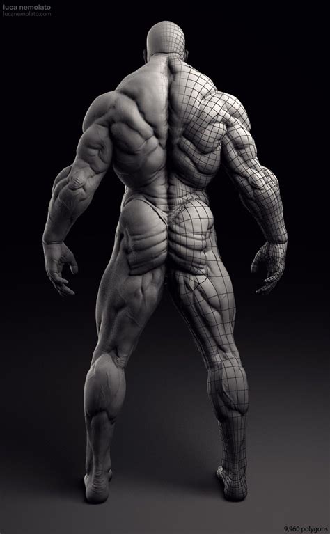 What kind of exercises can you do on your back? Extreme Bodybuilder - vray renders … | Art Stuff in 2019 ...
