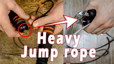 You can easily adjust the length with a screwdriver and a scissor or wire cutter. HEAVY JUMP ROPE | Transforming My Old Jump Rope - YouTube