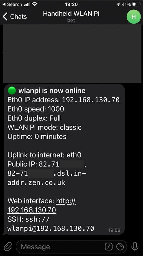 Secure boot, trusted boot, and measured boot block malware at every stage. Introducing Telegram Bot for the WLAN Pi - Jiri Brejcha