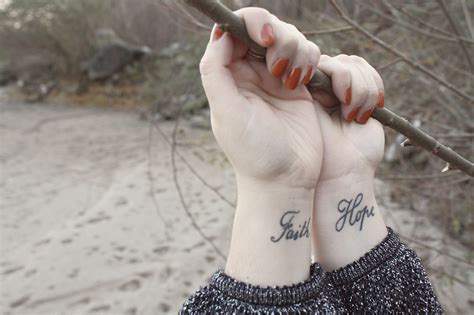 Most have a small word of encouragement on them while others. 52 Lovely Hope Wrist Tattoos