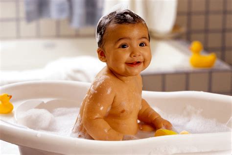 Baby shampoo can be used in an emergency. Baby Bath and Baby Massage Traditional method Baby food