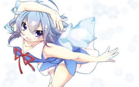 They are typically tiny people who have wings, and are magic users. blue hair cirno fairy haruyonoto touhou | konachan.com ...