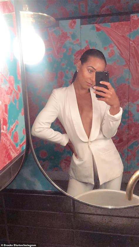 Bachelor star Brooke Blurton wears an all-white power suit ...