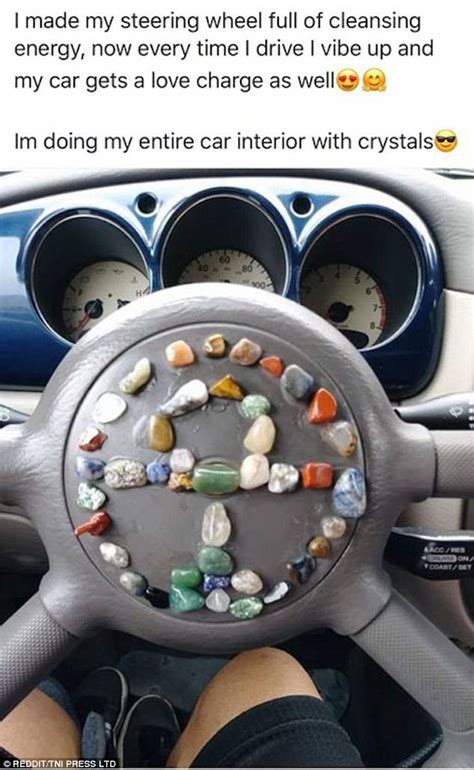 It prevents the steering wheel from turning more than a few degrees, which effectively makes it impossible to drive the car away. Photographs reveal mess drivers managed to get into ...