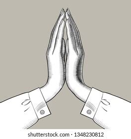 Hands folded in prayer drawing. Female Folded Hands Prayer Images, Stock Photos & Vectors ...