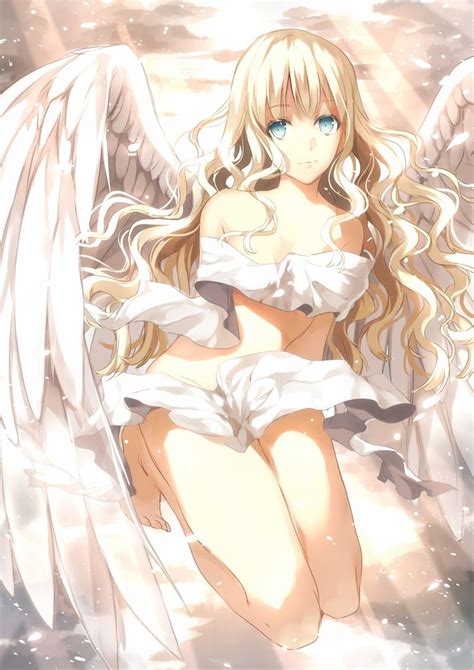 Rhpinterestcom anime fallen angel female anime drawings. ANIME ART angel. . .ribbons. . .nude. . .angel wings ...