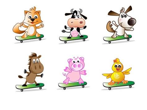 Shop sports equipment & more. Animals on skateboard | Cute illustration, Cute, Illustration