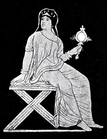 Maybe you would like to learn more about one of these? Classical Greek Woman Sitting On A Folding Chair Vase ...