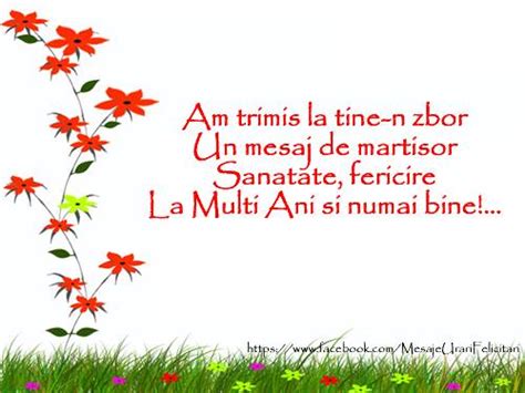 A sosit primavara, si o data cu ea soseste si viata, care a stat ascunsa pe timpul. Felicitari de 1 Martie - La multi ani si numai bine, poezie de de martisor ...