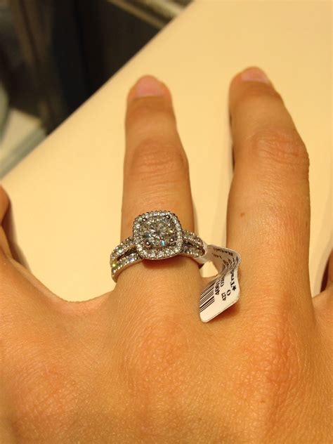 Maybe you would like to learn more about one of these? 2 kt total weight- center round diamond w halo. Bridal set ...