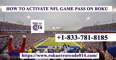 Good question, and one that will probably catch people out. How to activate nfl game pass on roku in 2020 | Nfl games ...