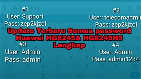 How to start using shared protection. Update terbaru password superadmin superuser modem indihome huawei hg8245a hg8245h5 2020 # ...