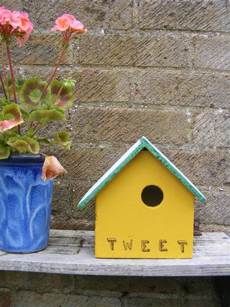 Place bird houses where species prefer to nest. Handmade Bird Nesting Box Birdbox | Bird nesting box ...