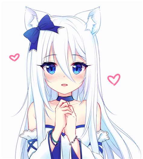 Do not post untagged spoilers. White haired Catgirl Original Neko chan Pinterest ...