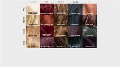 Auburn hair color is perfect for autumn but will also work for any other season as it can brighten a woman's appearance and also boost her confidence. Our L'Oréal Paris Féria Hair Color Chart - L'Oréal Paris