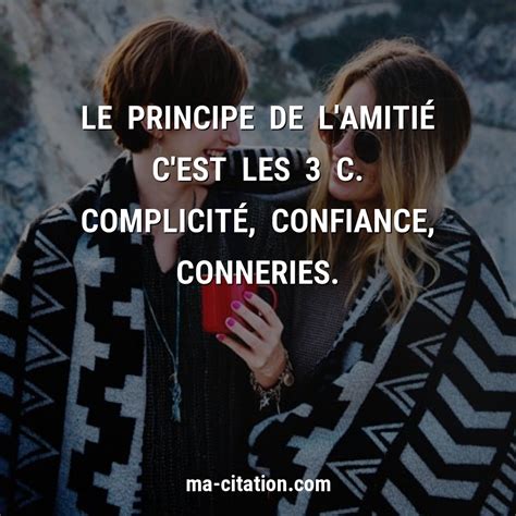 Certains diront l'amitié c'est la camaraderie, d'autres parleront plutot de compagnie. Le principe de l'amitié c'est les 3 C. Complicité ...