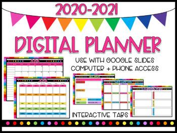 I am all about using a paper planner but i know that a lot of people, homeschoolers, prefer to use an online planner. Digital Planner - For Google Drive/Slides by Kasi SLP | TpT