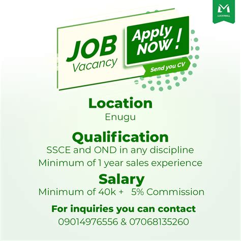 Urgent Vacancy!!! - Jobs/Vacancies - Nigeria