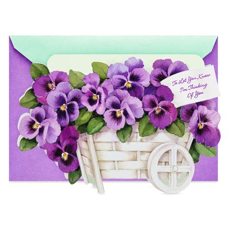 You don't need any special design skills to make your own free printable cards. Pansy Thinking of You Card - Greeting Cards - Hallmark