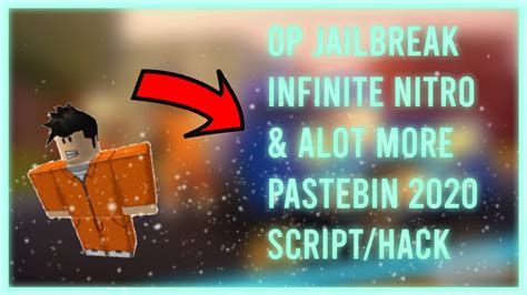 Dis script is actually pretty good and there is no linkvertise! OP JAILBREAK SCRIPT PASTEBIN 2020 INFINITE NITRO & MORE - YouTube