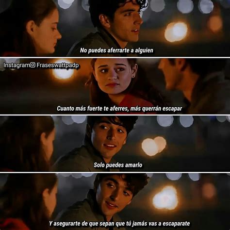El primer beso de elle marca el inicio de un romance prohibido con el chico más lindo de la escuela, pero también podría ser el fin de su relación con su mejor amigo. El stan de los besos 💋2💋 | Frases de películas tristes ...