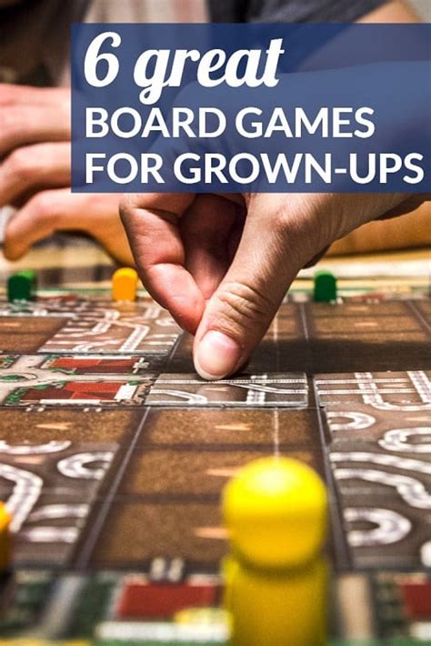 Some of these fun board games are perfect for one player while others are meant for two, while more still are best played with a large family. Six Great Board Games for Grown-Ups - Corporette.com