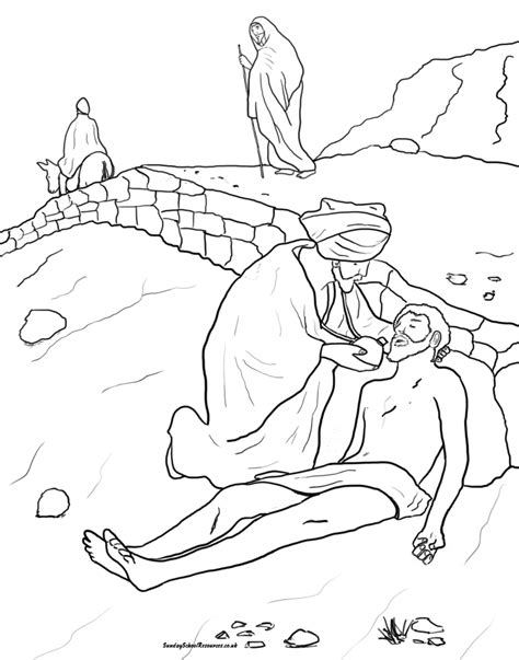 Letter u coloring pages] 13. Printable Coloring Page For Parable Of The Good Samaritan ...