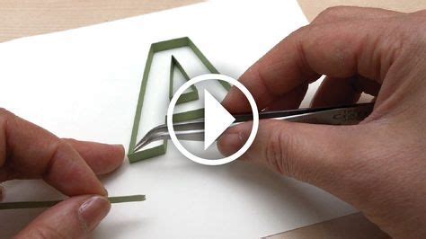 Collection of most popular forms in a given sphere. Start quilling letters! Watch how to outline the letter A ...