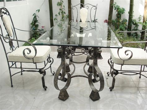 Wrought iron is an iron alloy with a very low carbon content, in comparison to steel, and has fibrous inclusions, known as slag. Wrought Iron Kitchen Table Ideas - HomesFeed