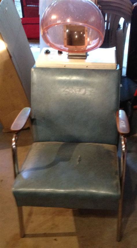 Get the best deals on pink salon chairs & dryers. Vintage Seated Salon Hair Dryer - blue leather chair light ...