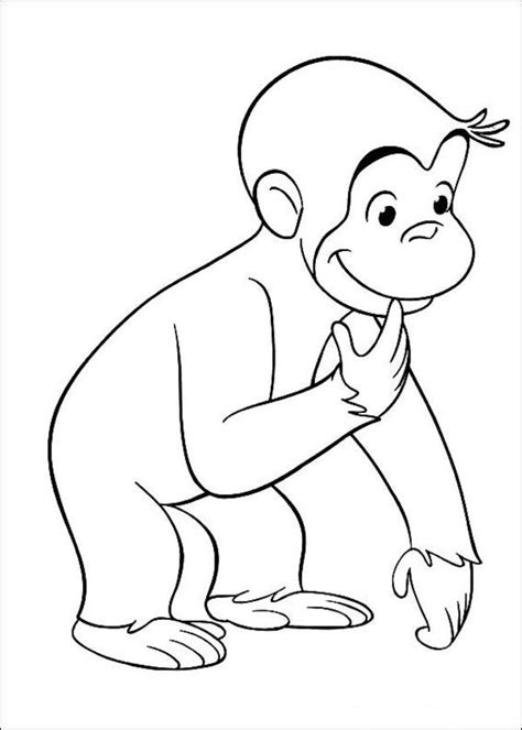 Curious george curiosity day event kit. Curious George Halloween Coloring Pages - Coloring Home