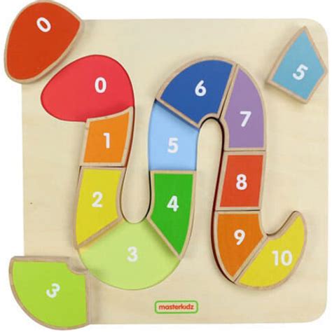 The rules for snake numbers are simple: Wooden Snake Number Puzzle at Gifts Australia