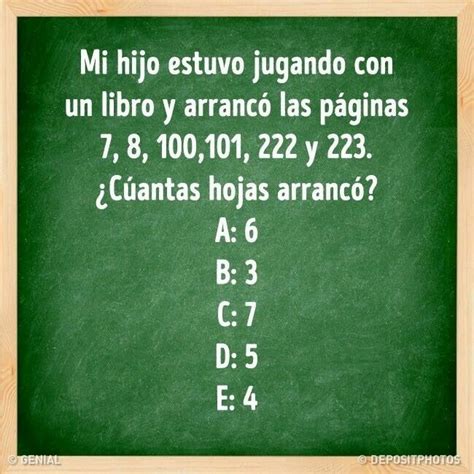 Divertidos retos mentales ¿podrás resolverlos? Retos mentales y acertijos | Reto mental, Juegos de logica ...