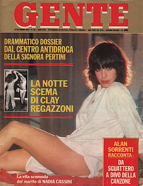 Gianna lou cassini, better known with her stage name nadia cassini, is a retired american actress, singer and showgirl who became famous in. NADIA CASSINI Icona Sexi nuda attrici curiosando anni 70