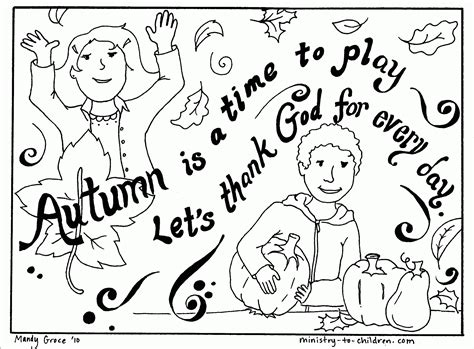 Coloring pages for kids christian (bible) coloring pages. Autumn Coloring Pages For Preschool - Coloring Home