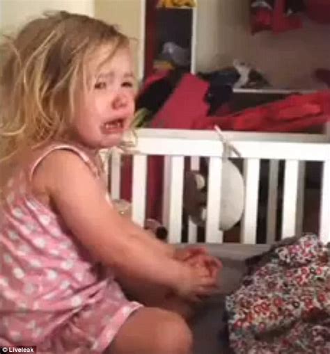 The process becomes tedious and uncomfortable even to a healthy, happy baby that loves playing with water. 'I want my nose back!' Adorable two-year-old girl ...