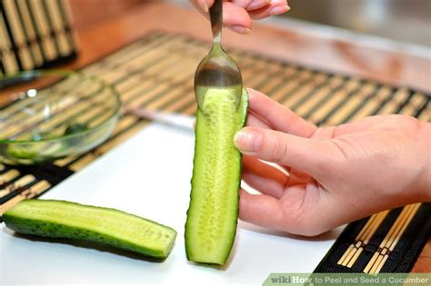 Cucumber plants are easier to grow with some support given to them. 3 Ways to Peel and Seed a Cucumber - wikiHow