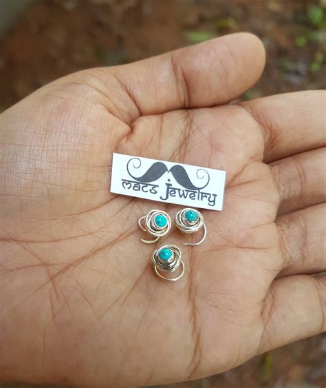 Turquoise nose stud Nose Ring Nose stud Nose ring stud | Etsy | Nose jewelry, Nose ring stud 