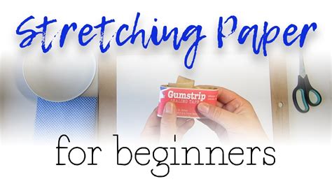 Here's a short video on doing it without the fuss and mess of butcher tape or staples! How To Stretch Paper for beginners - YouTube