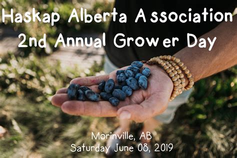 As the name suggests, on this day you can express your gratitude towards the people who are the biggest. JUNE 8, 2019: MORINVILLE, AB - Haskap Alberta Association ...