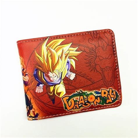 It is made of faux leather and features a top zipper closure and front zippered pocket, adjustable straps, matching themed lining, applique, debossed, metal rivet, and printed details. Dragonball Wallets FREE WORLDWIDE SHIPPING! - Nakama Store | Dragon ball z, Dragon ball ...