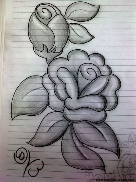 In our picture gallery we will show you drawings in pencil, which everyone can do with a bit of exercise. Rose Flower Pencil Drawing at GetDrawings | Free download