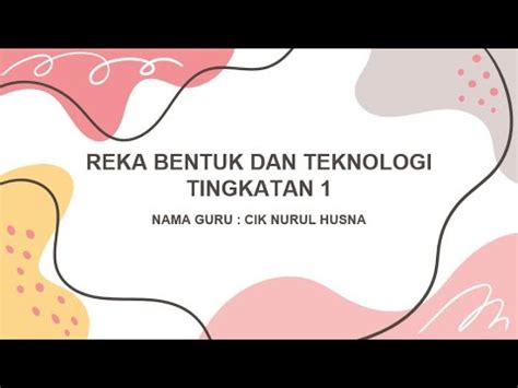 Maklumat yang disediakan di dalam nota padat reka bentuk dan teknologi tingkatan 1 kssm ini menepati segala keperluan pelajar untuk membuat persediaan menghadapi peperiksaan dan memperoleh kelulusan yang cemerlang. RBT TINGKATAN 1 - BAB 1: 1.1.3 MENJELASKAN PRINSIP REKA ...