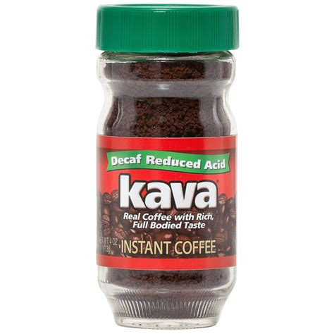 So every people can easily prepare hot coffee by adding hot water or milk to the powder or crystals. Kava® Decaf Reduced Acid Instant Coffee (4 oz) | Kava Coffee