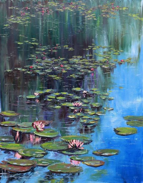 Check spelling or type a new query. Water lilies painting image by Theresa Prinsloo on art oil ...