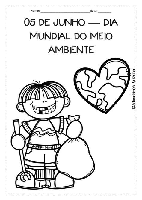 Notcias ponto desenhos e atividades dia da. Para colorir desenhos Dia 5 de junho dia mundial do meio ...