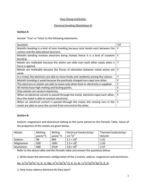 Follow the instructions to go through the simulation. 16 Best Images of Ionic Bonding Worksheet Answer Key ...