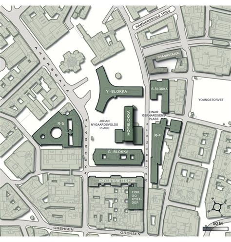 Over halvparten av plassene (67 plasser) er tilrettelagt for forvaringsd Regjeringskvartalet Kart | Kart