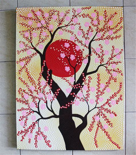 Motif batik bunga sakura is one of the clipart about null. Gambar Bunga Sakura Lukisan - kulo Art