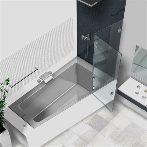 Erhältlich sind die badewannenabtrennungen entweder aus echtglas oder kunstglas, zudem gibt es gerahmte, teilgerahmte und rahmenlose exemplare zu kaufen. Duschwand Badewanne, Badewannenaufsätze aus Glas, Glasduschen